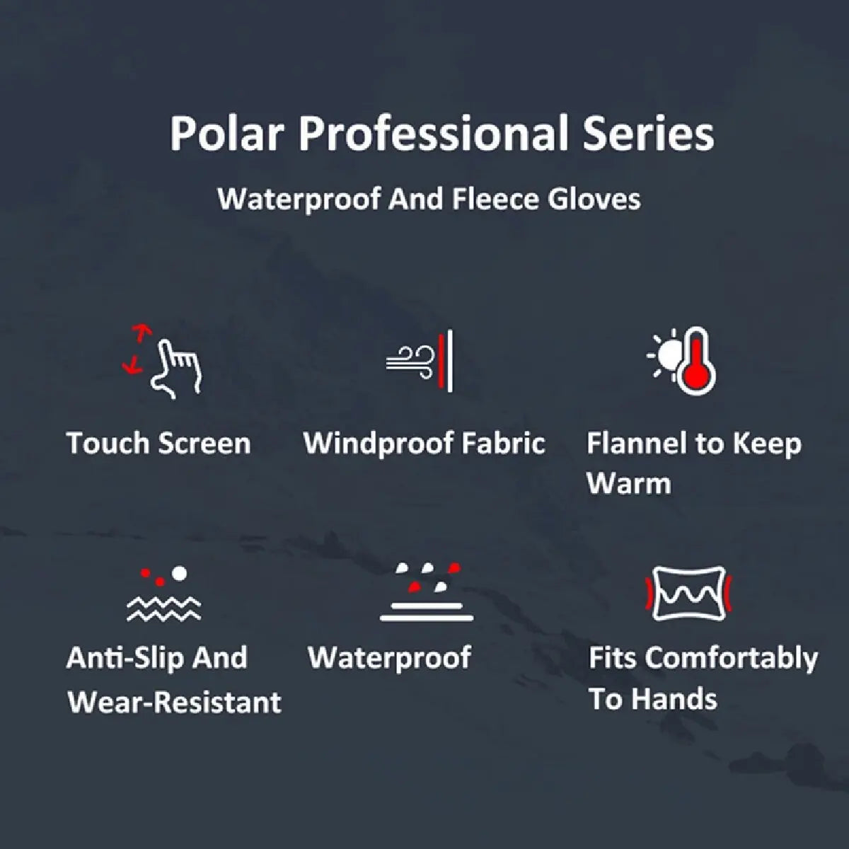 Winter Waterproof Gloves - Windproof, Touchscreen, and Warm Soft Interior. 